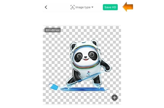 bing dwen dwen stickers  apowersoft save