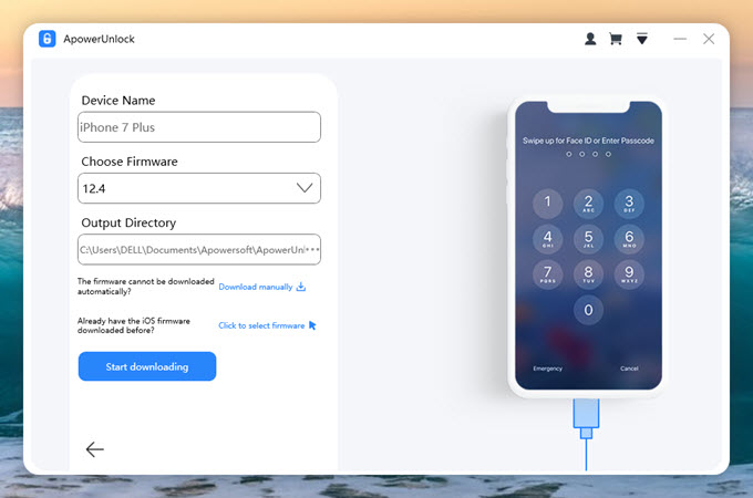 unlock iPhone using ApowerUnlock