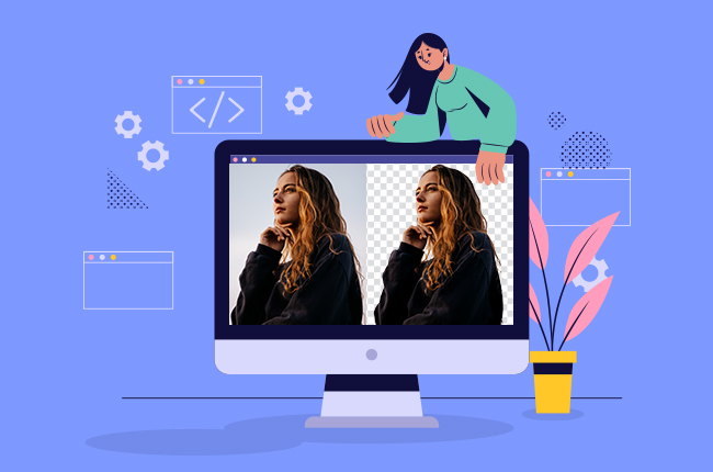 make photo background transparent