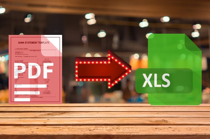 convert PDF bank statement to Excel