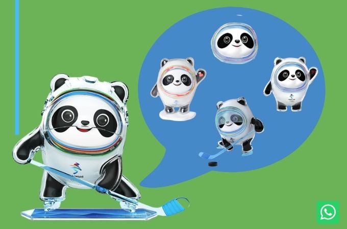 how to make bing dwen dwen stickers on whatsapp