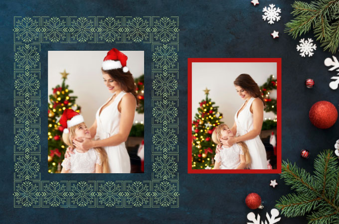 add santa hats to photos