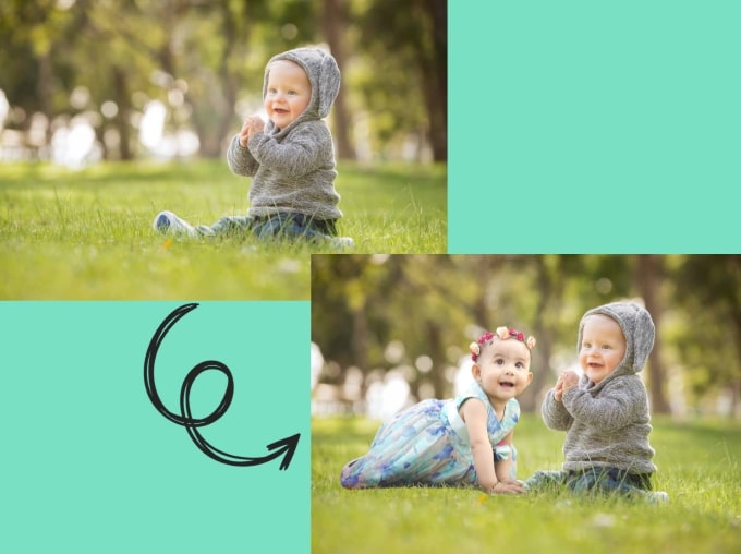 add persaon to a photo featured image