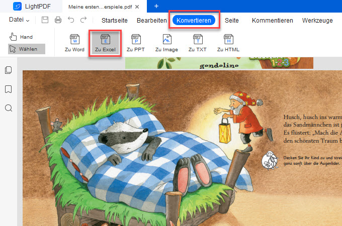 convert PDF invoice to Excel