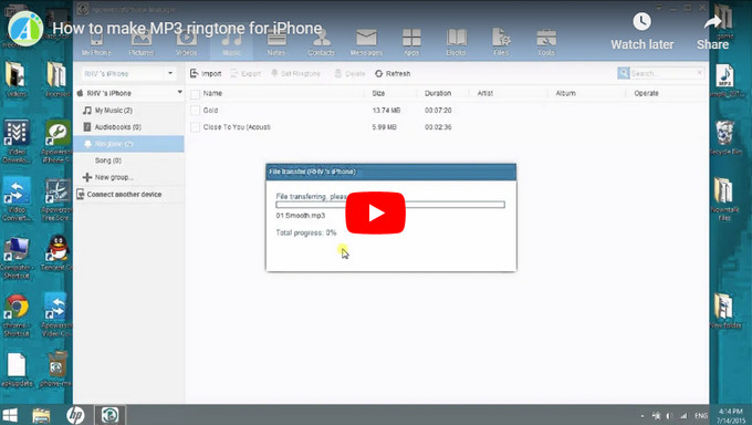 make mp3 ringtone for iphone