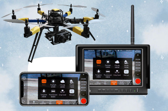 mirror iPhone to drone