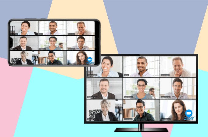 mirror zoom meeting to TV