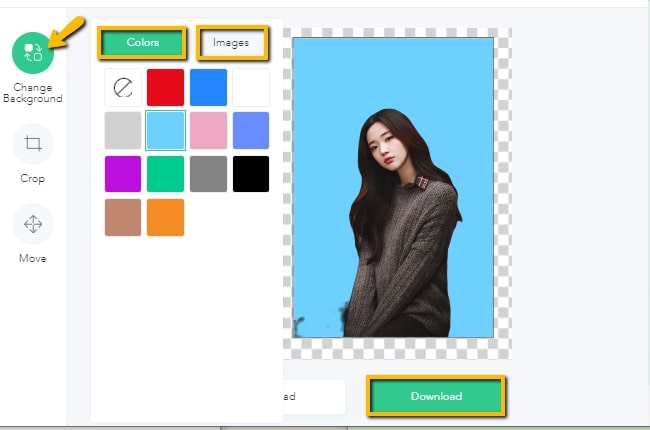online photo editor change background