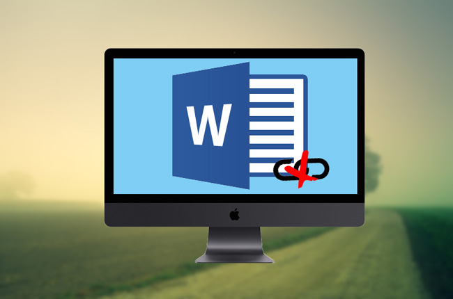 Remove all Hyperlinks in Word