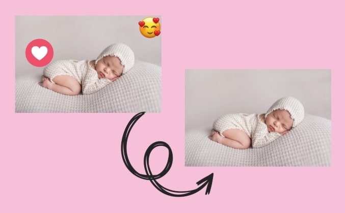 remove emoji from photo featured image