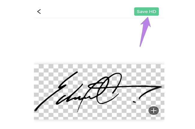transparent signature apowersoft save