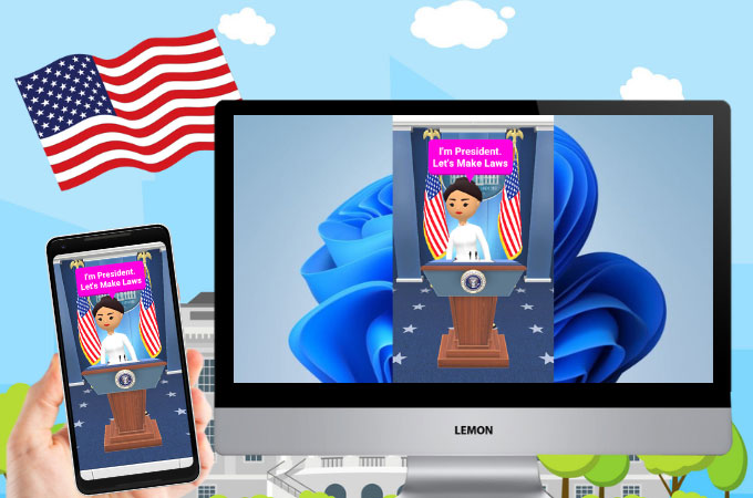 the president on phone and computer