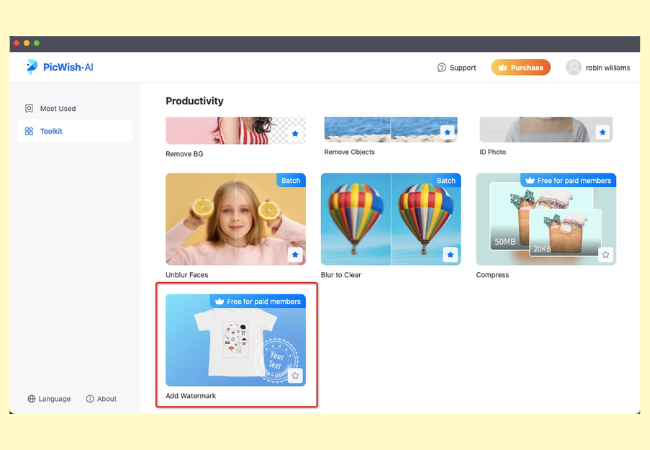 choose add watermark